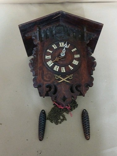 Antique cuckoo clock - clock, with
