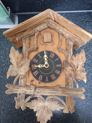 1840s cuckoo clock - 1840s, harp