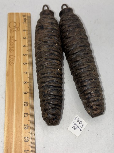 Genuine antique cast iron pine - cast,