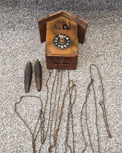 Vintage cuckoo clock with - vintage,