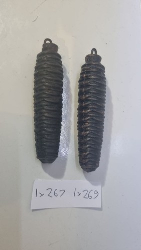 Vintage cuckoo clock weights - clock,
