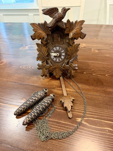 Vintage german cuckoo clock - vintage,