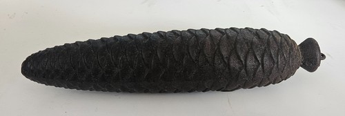 Vintage cast iron pine cone - cast,
