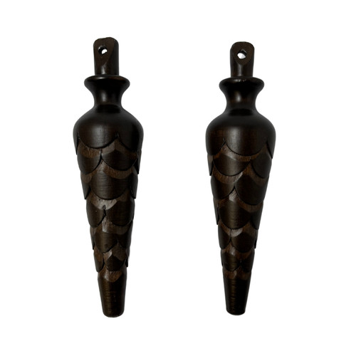 Cuckoo clock weights pair - clock,