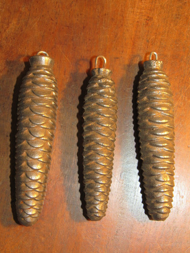 Set vintage fir cone - a,